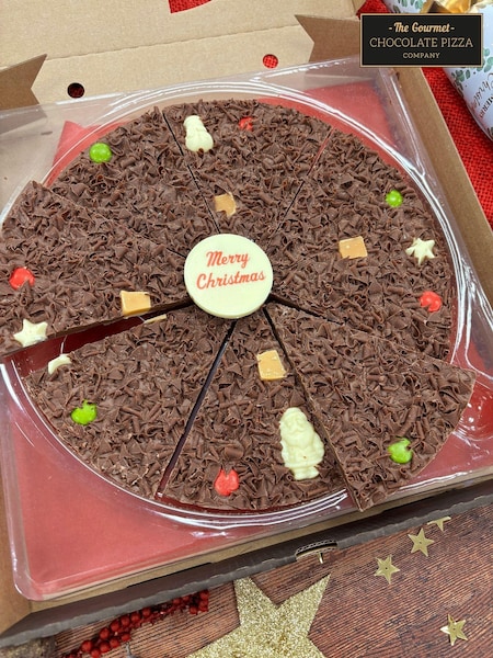 The Gourmet Chocolate Pizza Co Christmas 10 Inch Chocolate Pizza (E86686) | £23