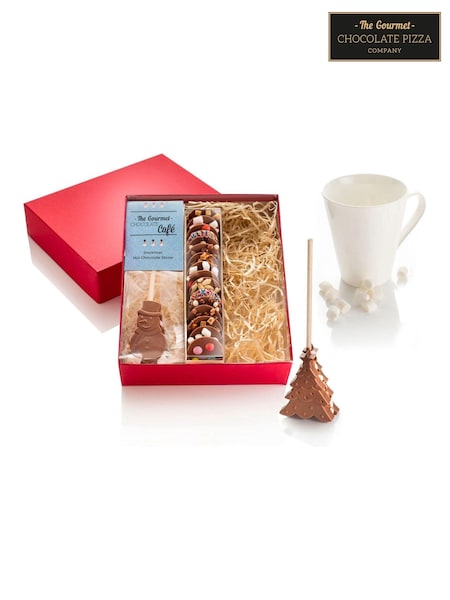 The Gourmet Chocolate Pizza Co Hot Chocolate And Nibbles Gift Box (E86693) | £20