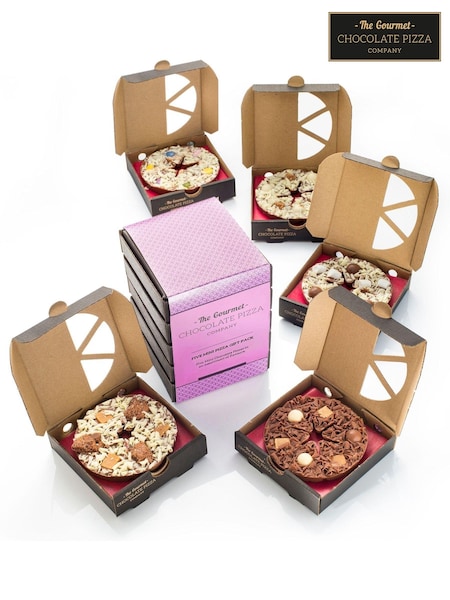 The Gourmet Chocolate Pizza Co 5 Mini Pizza Gift Pack (E86712) | £21