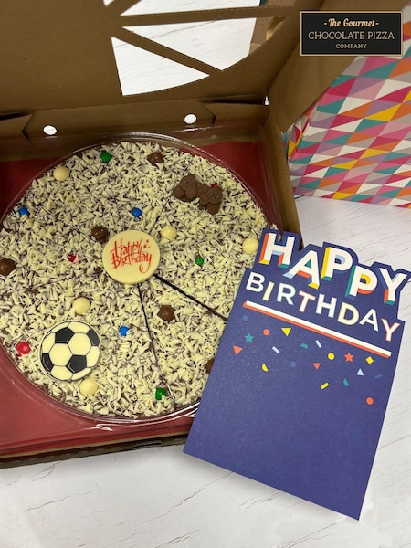 The Gourmet Chocolate Pizza Co Happy Birthday for Him 10 Inch Chocolate Pizza (E86720) | £20