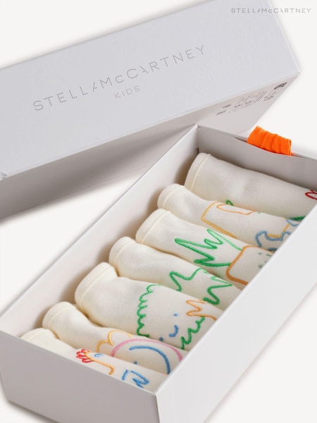 Stella McCartney Kids Baby Cream Bibs Set (E86924) | £50