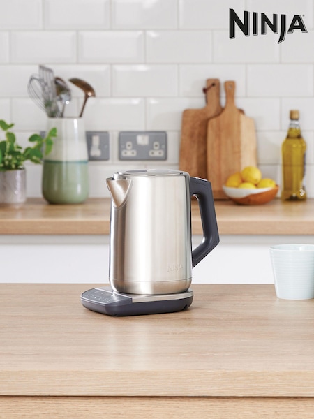 Ninja Silver Perfect Temperature Stainless Steel Kettle (E87316) | £100
