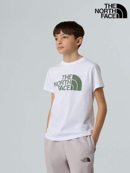 The North Face White Boys Easy T-Shirt (E87344) | £22