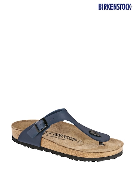 Birkenstock Blue Gizeh Birko Flor Sandals (E87419) | £85