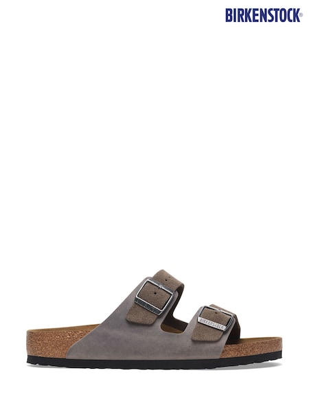 Birkenstock Brown Arizona Suede Leather Sandals (E87420) | £105