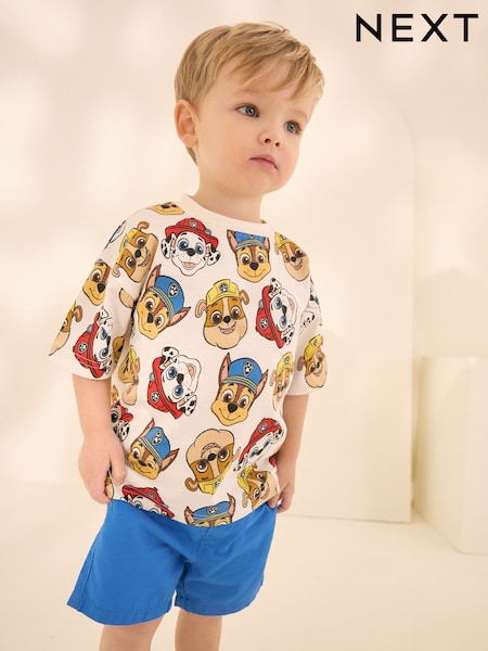 Ecru Paw Patrol Short Sleeve T-Shirt (3mths-8yrs) (E87447) | £10 - £12