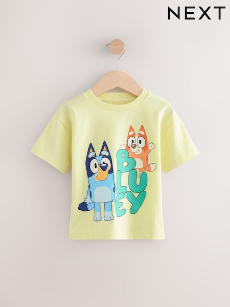 Lemon Yellow Bluey Short Sleeve T-Shirt (3mths-7yrs) (E87448) | £8 - £10