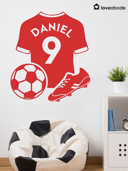 Loveabode Natural Personalised Football Wall Sticker (E87735) | £22