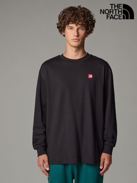 The North Face Black AXYS Oversized Long Sleeve T-Shirt (E87766) | £48