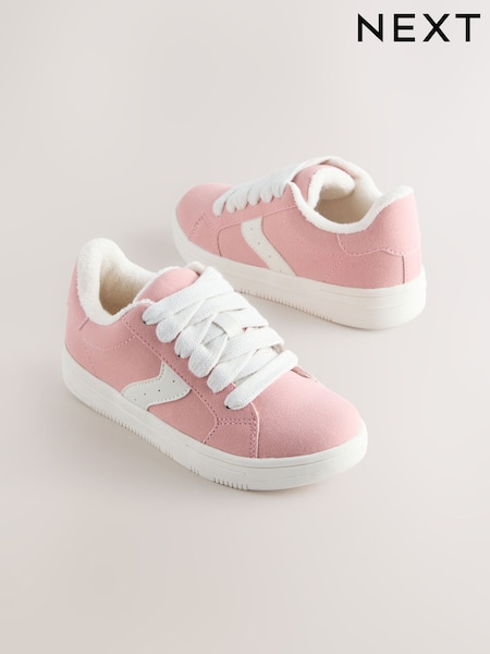 Pink Lace-Up Chunky Trainers (E88185) | £25 - £32