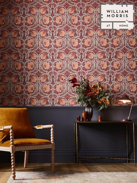 William Morris At Home Plum Pimpernel 10M Wallpaper (E88233) | £60
