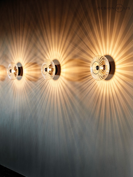 Design by Us Clear New Wave Optic Wall Light (E88400) | £440