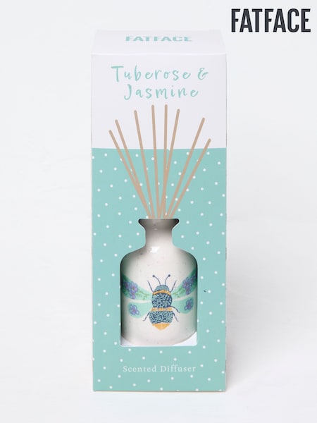 White Multi Bee Print Ceramic Diffuser (E88449) | £29.50