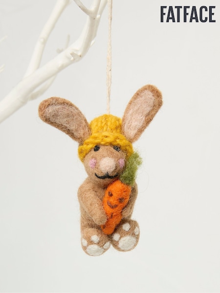Brown Bunny Decoration (E88471) | £9