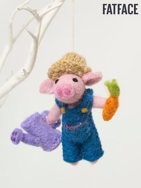 Pink Pig Decoration (E88475) | £9