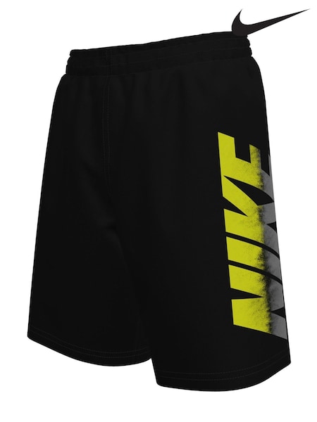 Nike Black Bold Logo 7 Inch Volley Swim Shorts (E88570) | £27