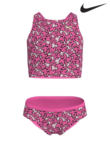 Nike Pink Bubble Script Spiderback Midkini Set (E88656) | £27