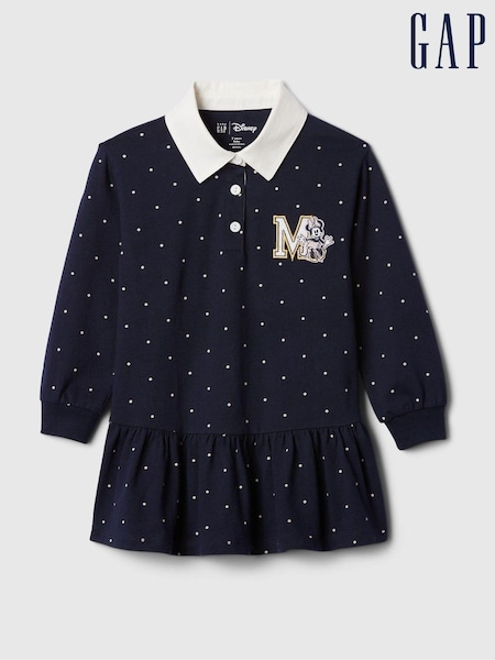 Gap Blue Disney Minnie Mouse Polo Dress (6mths-5yrs) (E88721) | £17