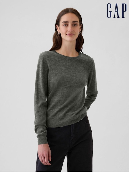 Gap Grey Merino Wool Crew Neck Jumper (E88799) | £40