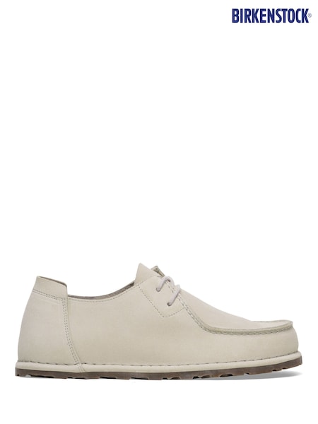 Birkenstock White Utti Leather Shoes (E88934) | £140