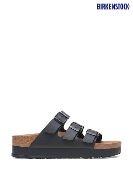 Birkenstock Black Florida Papillio Birko Flor Sandals (E89626) | £90