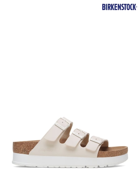 Birkenstock Eggshell Florida Papillio Birko Flor Sandals (E89627) | £90