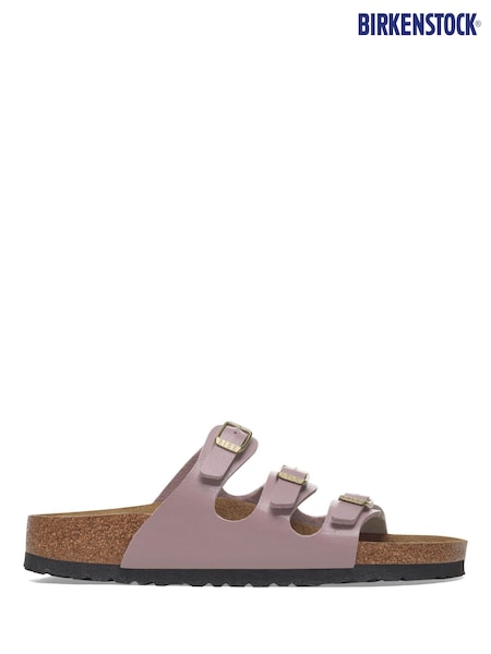 Birkenstock Faded Purple Florida Birko Flor Sandals (E89655) | £95