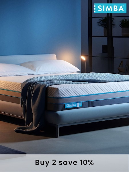 Simba Deluxe Ultra White and Dark Grey Mattress (E89736) | £2,000 - £3,460