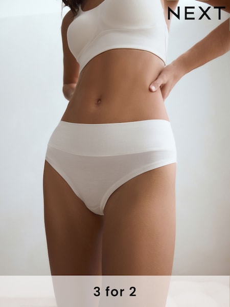 Cream High Rise High Leg Ultimate Comfort Knickers (E89872) | £8