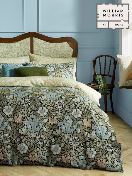 William Morris At Home Olive Green Compton Duvet Cover and Pillowcase Set (E89989) | £70 - £125