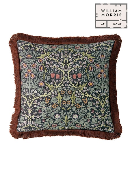 William Morris At Home Midnight Blackthorn Cushion (E90012) | £55