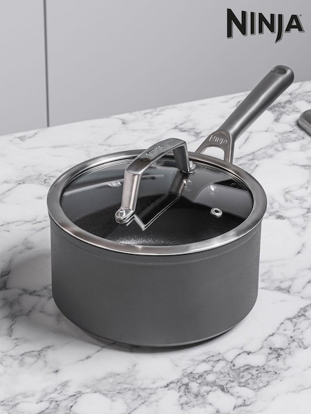 Ninja Grey Foodi ZEROSTICK 18cm Saucepan with Lid (E90470) | £60