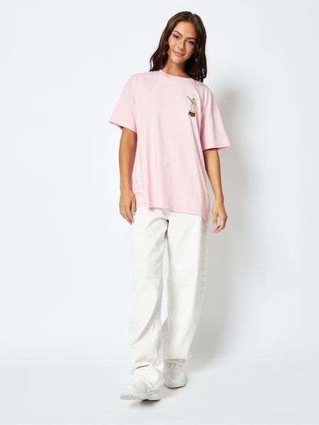 Disney Kermit Living the Dream T-Shirt in Pink (E90805) | £22