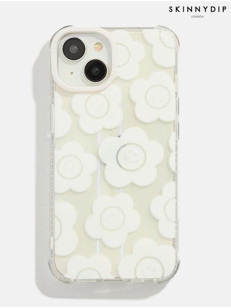 Skinnydip White Happy Flower Shock iPhone 15 Case (E90863) | £24