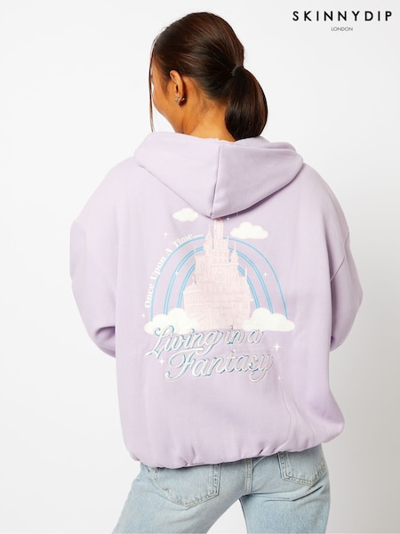 Skinnydip Lilac Living in a Fantasy lilac Hoodie (E90869) | £38