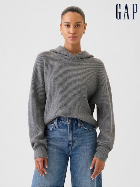 Gap Grey CashSoft Oversized Rib Hoodie (E91361) | £45