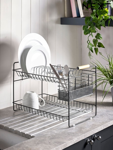 Black Wire 2 Tier Dish Drainer Drainer (E91650) | £28