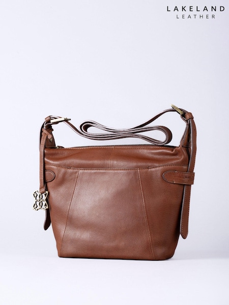 Lakeland Leather Brown Newby Cross-Body Bag (E91962) | £70