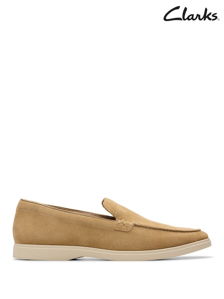 Clarks Natural Suede Torford Easy Shoes (E92175) | £75