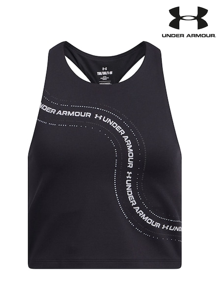 Under Armour Black Motion Branded Crop Tank (E92207) | £31