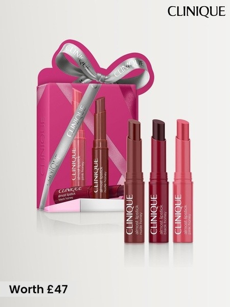 Clinique Almost Lipstick Honey Shades Makeup Gift Set (worth £47)