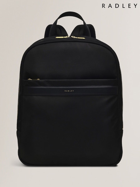 Radley Medium Holland Park Zip Top Black Backpack (E93027) | £149