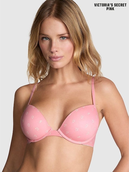 PINK Petal Pink Heart Super Push Up Super Push Up Bra (E93048) | £29