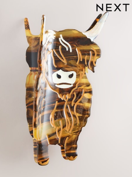 Brown - Hamish The Highland Cow Hair Claw Clip