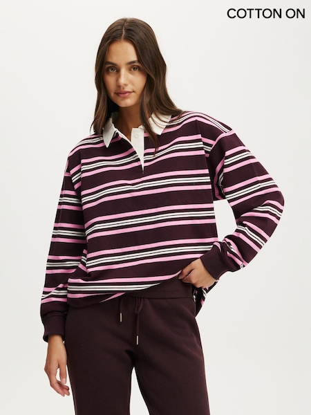 Purple - Cotton On Active Rugby Jersey Shirt