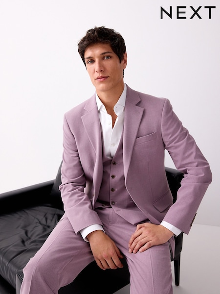 Pink Slim Fit Motionflex Stretch Suit Jacket (E93185) | £79