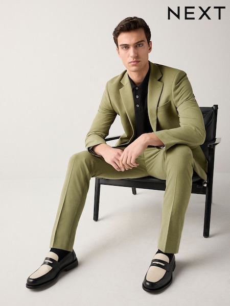 Khaki Green Skinny Fit Motionflex Stretch Suit Jacket (E93197) | £79