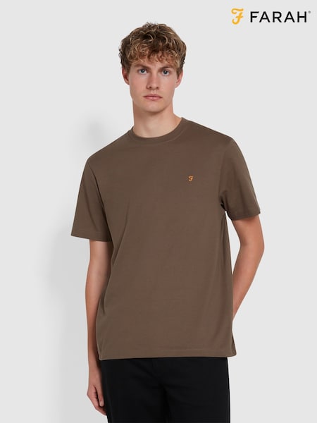 Farah Brown Danny Short Sleeve T-Shirt (E93577) | £32