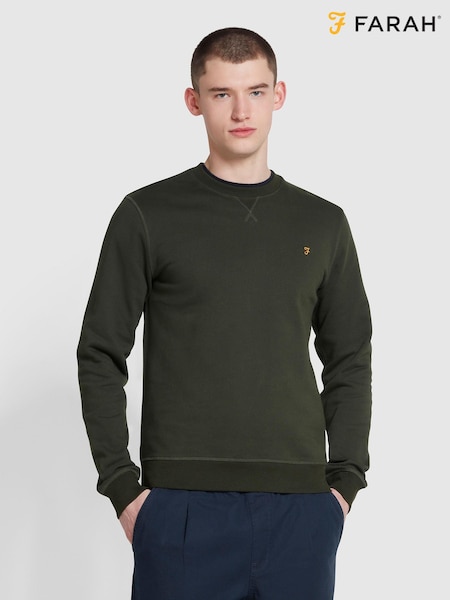 Farah Green Tim New Crew Neck Sweatshirt (E93598) | £60