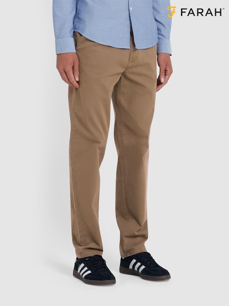 Farah Natural Norwood Stretch Twill Chinos (E93601) | £60